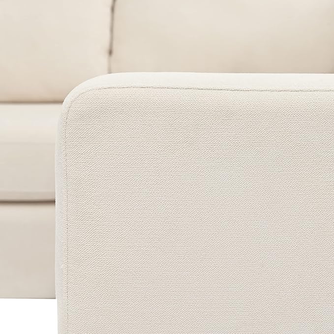 Modern U Shaped, Oversized 3 Piece Modular Sectional 6-8 Persons,Living Room Thick Seat and Back Cushions,Sofas & Couches for Apartment,Office,Gray, Beige-B - LeafyLoom