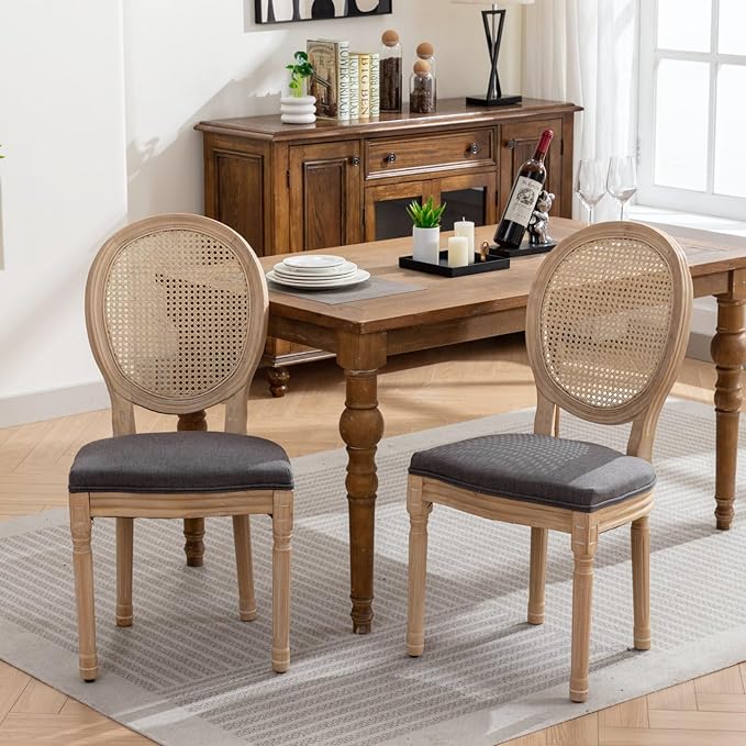 NicBex Haerin-SD-00125-LWJ Dining Chairs, 23"x19.3"x37.8", Gray - LeafyLoom