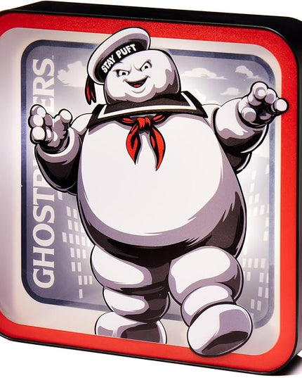 Numskull NS4833 Ghostbusters Stay Puft Acrylic Logo Desk Lamp - LeafyLoom