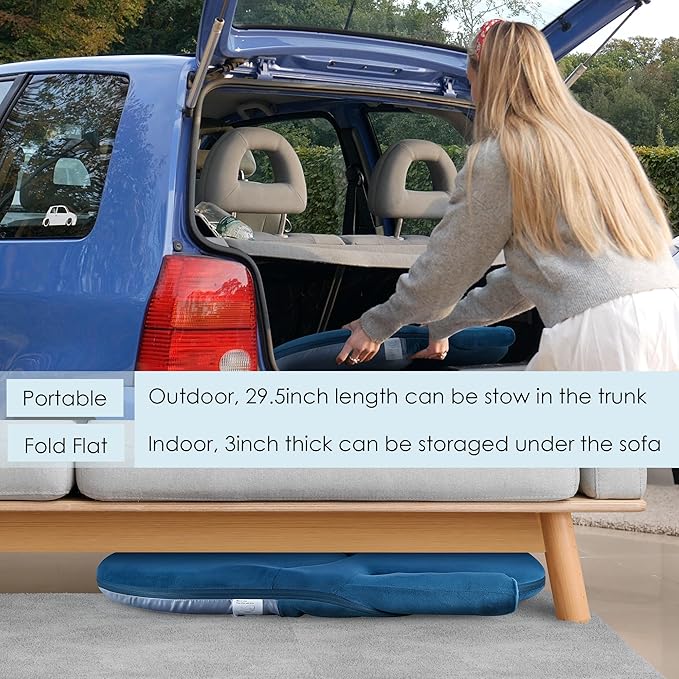 Nnewvante Floor Folding Chair Armrest, 42 Position Back Support Adjustable Floor Seat Washable Stackable Cushion for Class Meditation Playing Adults Kids,Ctystal Velvet Navy Blue - LeafyLoom