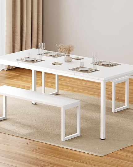 Need Large Computer Desk 70.8 x 31.5 inches Conference Table Large Office Desk Writing Table Workstation for Home Office,White 10FJGSAC3-180WW-ND - LeafyLoom