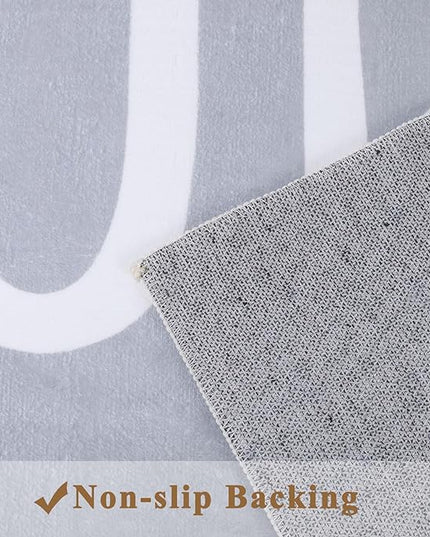 Topotdor Kids Play Rug Alphabet Nursery Area Rug Extra Large Soft Crawling Play Mat for Children Toddlers Bedroom (47x70 inch,Grey) - LeafyLoom