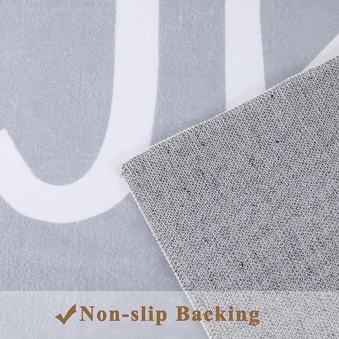 Topotdor Kids Play Rug Alphabet Nursery Area Rug Extra Large Soft Crawling Play Mat for Children Toddlers Bedroom (47x70 inch,Grey) - LeafyLoom