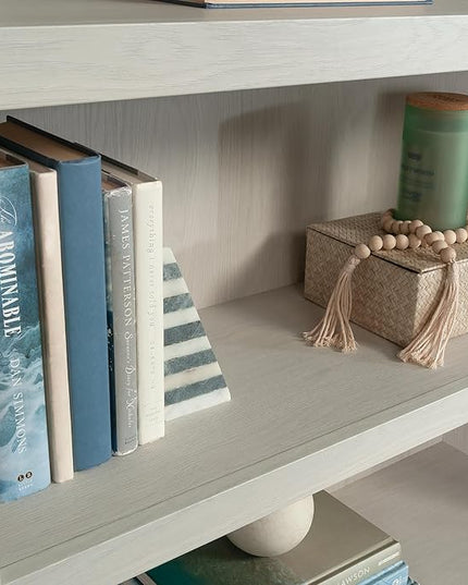 Sauder Miscellaneous Storage 5-Shelf Display Bookcase, Glacier Oak Finish - LeafyLoom