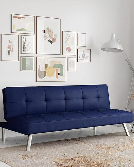 Serta Rane Futon, Navy Blue - LeafyLoom