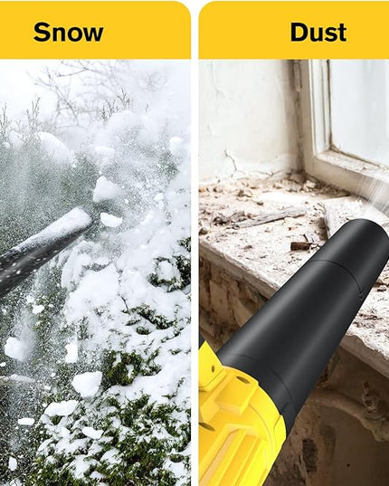 Cordless Leaf Blower for Dewalt 20V Battery, 26000RPM, 400CFM Portable Handheld Leaf Blower for Blowing SnowLeaves, Adjustable Speeds & lightweight for Yard,Patio,Factory(Battery Not Included) - LeafyLoom
