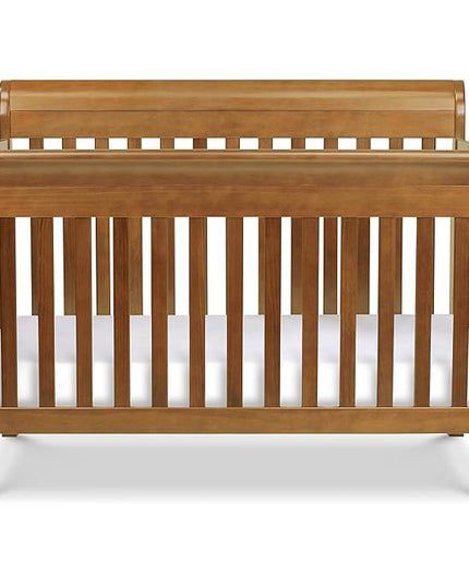 DaVinci Kalani 4-in-1 Convertible Crib in Chestnut, Greenguard Gold Certified - LeafyLoom