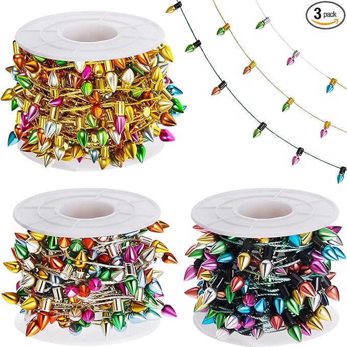 Tuanse 590 Inch Christmas Lights Miniature String Light Accessories Fake Light String Fairy Lights 3 Pieces Christmas Decoration for Xmas Furniture Accessories Tuanse