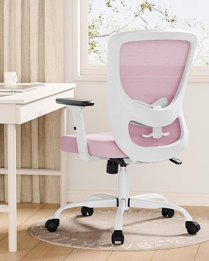 Office Chair, Ergonomic Desk Chair with Adjustable High Back, Breathable Mesh Computer Chair with Adjustable Armrests, Rolling Swivel Comfy Task Chairs, Executive Chair for Home Office - LeafyLoom