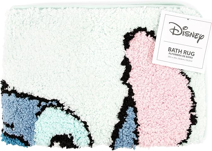 Jay Franco Disney Lilo & Stitch Floral Fun Tufted Polyester Bath Rug, Kids Bath (Official Disney Product) - LeafyLoom