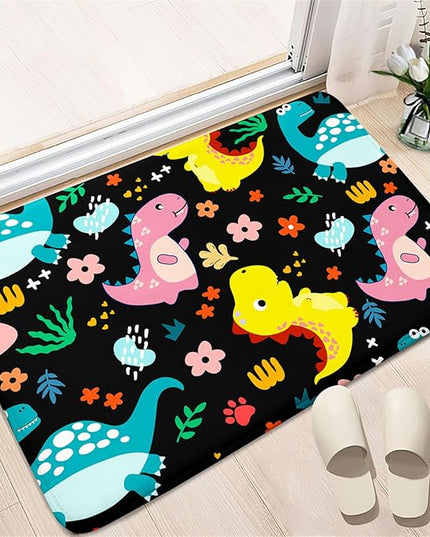 Dinosaur Rugs for Boys Bedroom - Dinosaur Pattern Area Rug Kids Bedroom Rug Kids Play Rugs for Boys Dinosaur Bedroom Decor for Boys Colorful Dinosaur Print Area Rug Kids Rugs for Bedroom,2'×3' - LeafyLoom