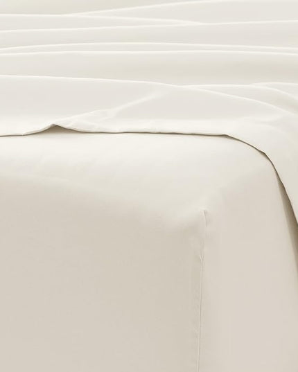 Linen Market Bed Sheets for Queen Size Bed (Ivory) - Sleep Better Than Ever with These Soft and Cooling Queen Sheets - Deep Pocket Fits 16" Thick Beds - 4 Piece Queen Sheet Set - LeafyLoom