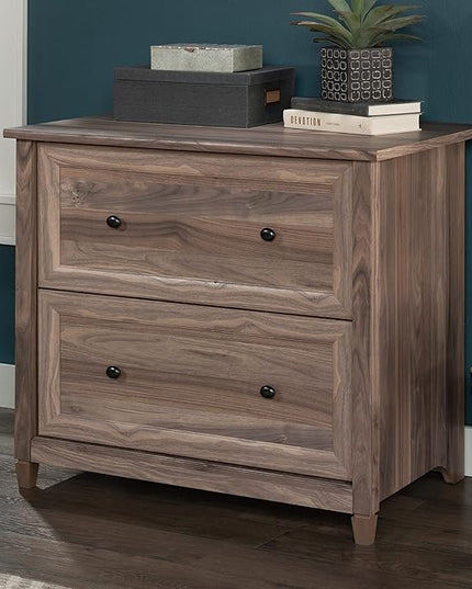 Sauder County Line Dresser, L: 33.31" x W: 23.47" x H: 29.37", Washed Walnut Finish - LeafyLoom
