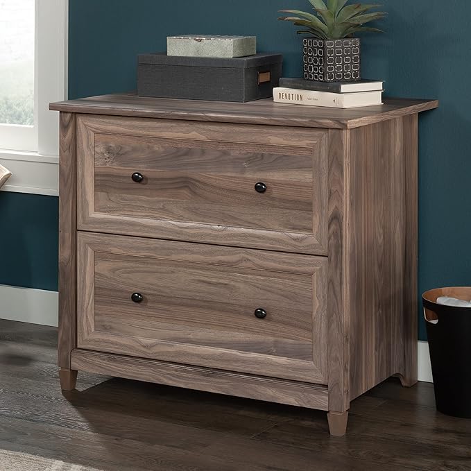 Sauder County Line Dresser, L: 33.31" x W: 23.47" x H: 29.37", Washed Walnut Finish - LeafyLoom