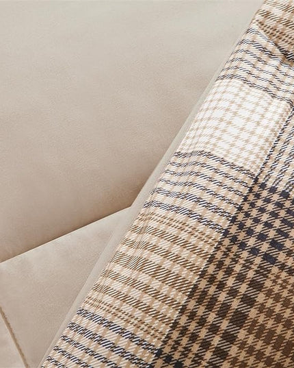 Woolrich Comforter Set, Cabin Lodge, Warm Cover for Colder Season, Modern Cottage-Inspired Down Alternative Ultra Soft Microfiber Bedding, Matching Sham, Plaid Brown Twin 2 Piece - LeafyLoom