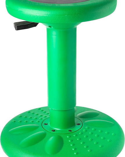 Studico ActiveChairs Adjustable Wobble Stool, Flexible Classroom Seating, Improves Focus, Posture and Helps ADHD/ADD, Sensory Chair, Active Fidget Chairs Adjusts from 16.65" to 23.75" Ages 13-18 Green - LeafyLoom