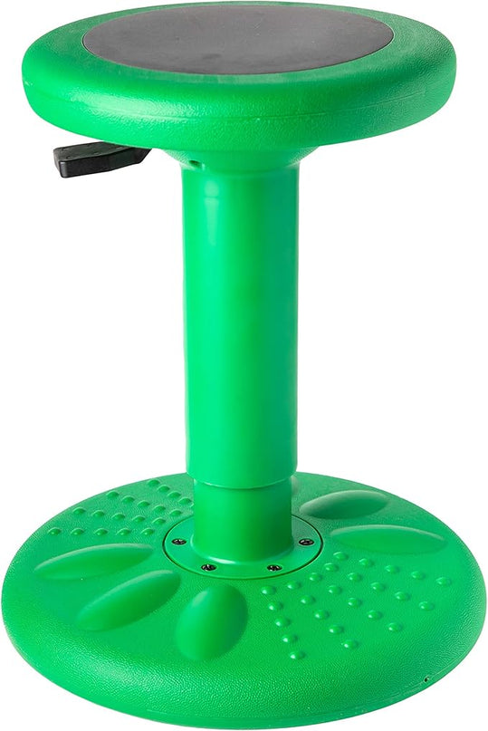 Studico ActiveChairs Adjustable Wobble Stool, Flexible Classroom Seating, Improves Focus, Posture and Helps ADHD/ADD, Sensory Chair, Active Fidget Chairs Adjusts from 16.65" to 23.75" Ages 13-18 Green - LeafyLoom