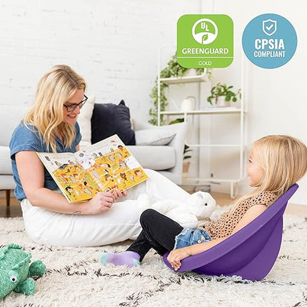 ECR4Kids Leaf Floor Seat, Rocker Chair, Primary, 6-Piece - LeafyLoom