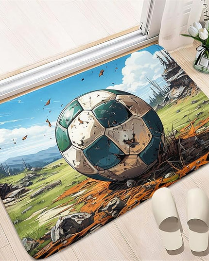 Football Rug for Boys Bedroom - Kids Rug Football Rug Basketball Rugs for Teen Boys Bedroom Football Carpet for Boys Bedroom Football Rugs for Boys Girls Sports Room,2'×3' - LeafyLoom