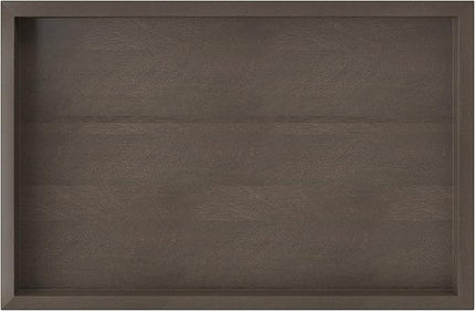 SIMPLIHOME Gallagher SOLID MANGO WOOD and Metal Wide Rectangle Industrial C Side Table Fully Assembled for The Living Room and Bedroom, 12 inch, Walnut Brown - LeafyLoom