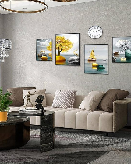Modern K9 Clear Glass Crystals Floor Lamp with 3 LED Bulbs, On/Off Foot Switch, Crystal & Glass 3-Lights Standing Light, Reading Corner Lamp for Office Cafe, Living Room Bedroom (Chrome) - LeafyLoom