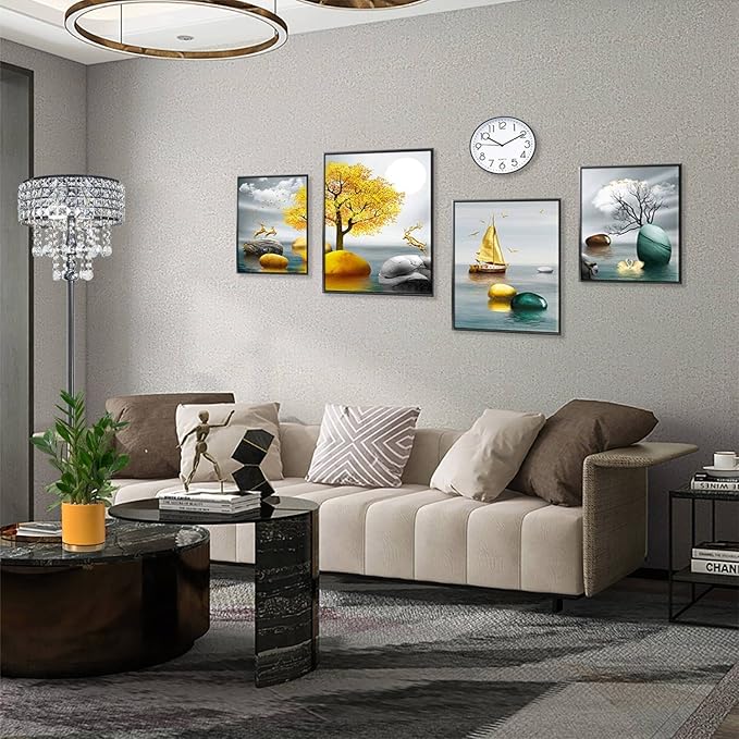 Modern K9 Clear Glass Crystals Floor Lamp with 3 LED Bulbs, On/Off Foot Switch, Crystal & Glass 3-Lights Standing Light, Reading Corner Lamp for Office Cafe, Living Room Bedroom (Chrome) - LeafyLoom