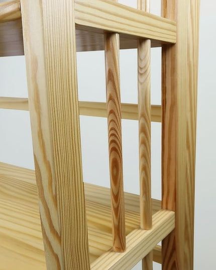 Casual Home 3-Shelf Folding Stackable Bookcase (27.5" Wide)-Natural - LeafyLoom