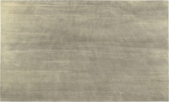 6-Piece Wood Rectangle Dining Table Set with Bench and 4 Upholstered Chairs for Kitchen Living Room, Farmhouse Rustic Style, White+Gray, 60" L x 36" W x 29.9" H - LeafyLoom