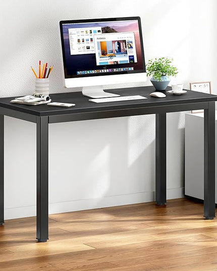 DlandHome 39 inches Small Computer Desk,Writing Table for Small Spaces Study Table Student Laptop Desk Black - LeafyLoom