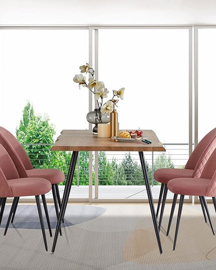 NicBex Haerin-SD-00330-LWJ Dining Chairs, 21.3"x20.5"x33.1", Pink - LeafyLoom