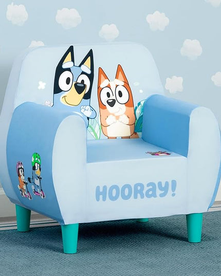 Delta Children Bluey Foam Chair, Blue - LeafyLoom