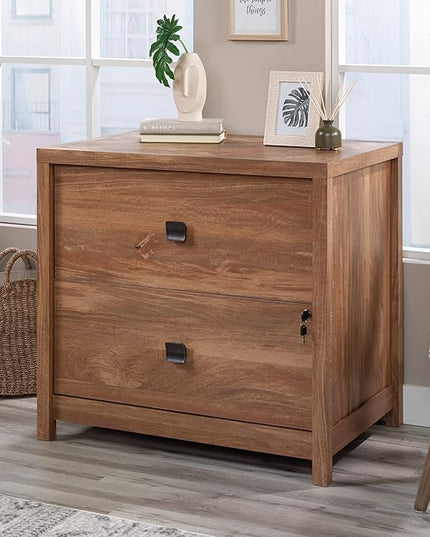 Sauder Cannery Bridge Lateral File, L: 31.73" x W: 22.05" x H: 29.76", Sindoori Mango finish - LeafyLoom