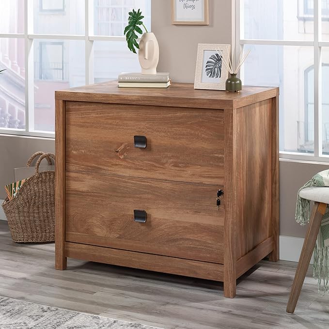 Sauder Cannery Bridge Lateral File, L: 31.73" x W: 22.05" x H: 29.76", Sindoori Mango finish - LeafyLoom