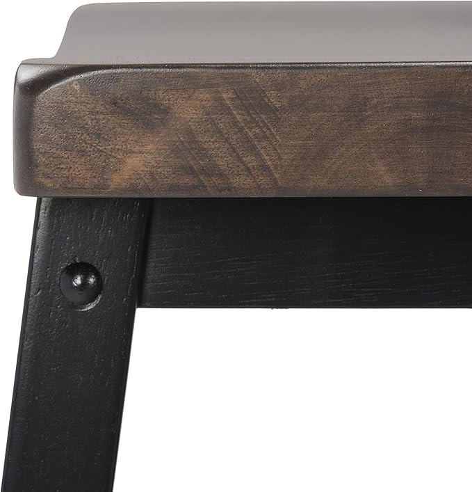 Safavieh Home Collection Haley 4Pc Pub Set, Black/Brown - LeafyLoom