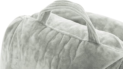 Husband Pillow XXL Cover Only Desert Sage, Microfiber Bed Rest Pillow Cover with Arms - Array of Colors - Generous Side and Back Pockets for Your Favorite Comfy Reading Pillow - LeafyLoom