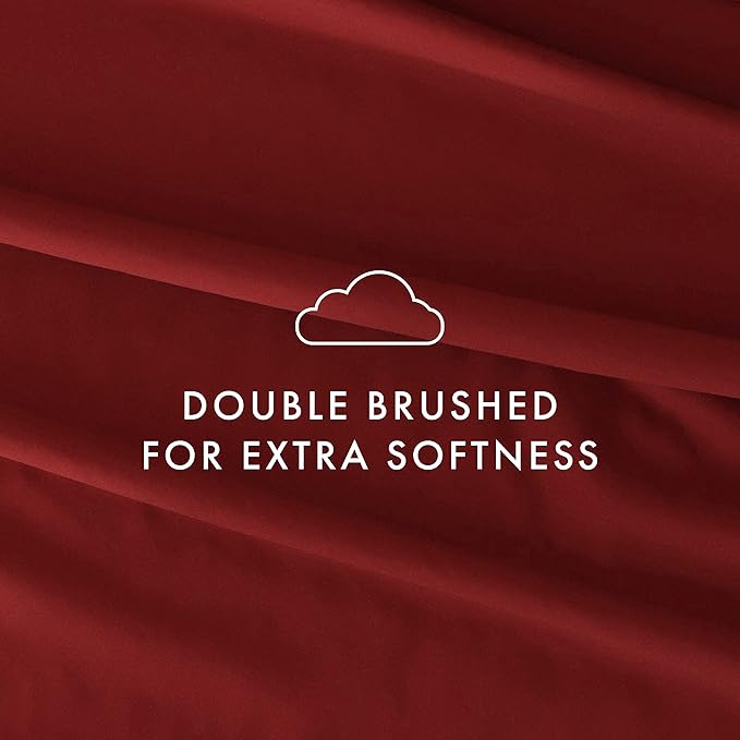 Linen Market Bed Sheets for Twin Size Bed (Burgundy) - Sleep Better Than Ever with These Soft and Cooling Twin Sheets - Deep Pocket Fits 16" Thick Beds - 3 Piece Twin Sheet Set - LeafyLoom