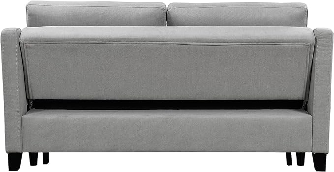 68.5" Oversized Loveseat Sofa Bed W/Pull Out Sleeper Couch and 2 Pillows,3 in 1 Reclining Backrest Queen Size Love Seat Convertible Spacious Sofabed for Home Apartment Office Living Room - LeafyLoom