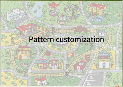 Jackson Customized Kid Rug Carpet Playmat for Toy Cars and Train,Large 52"x 74" Play Area Rug（Pattern customization） - LeafyLoom
