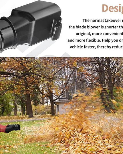Blower Flat Nozzle Vacuum Tubes, Car Drying Nozzle Compatible with Toro Leaf Blower, Leaf Blower Flat Nozzle for 51619 51502 Leaf Collection Blower Bag - LeafyLoom