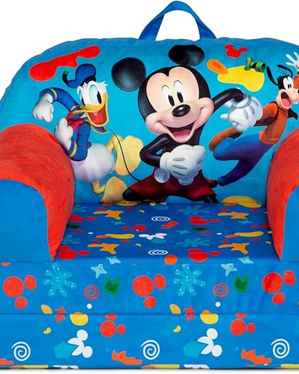 Delta Children Cozee Buddy Flip-Out Kids Chair, Mickey Mouse - LeafyLoom