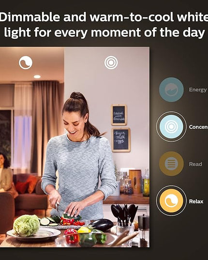 Philips Hue Smart 60W A19 LED Bulb - White and Color Ambiance Color-Changing Light - 2 Pack - 800LM - E26 - Indoor - Control with Hue App - Works with Alexa, Google Assistant and Apple Homekit PhilipsHue