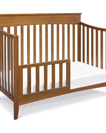 DaVinci Grove 4-in-1 Convertible Crib in Chestnut, Greenguard Gold Certified - LeafyLoom