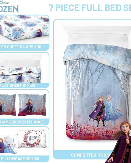 Jay Franco Frozen 2 Forest Spirit Bed Set, Full - LeafyLoom