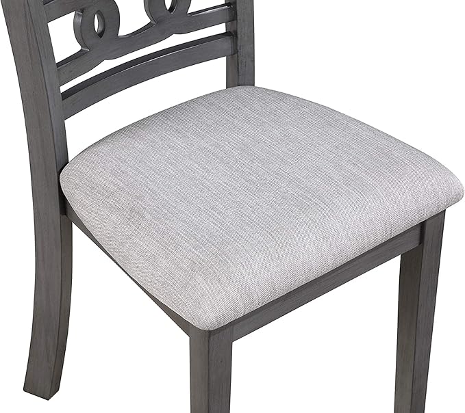 New Classic Furniture Gia Dining Chairs, Set of 2, Gray - LeafyLoom