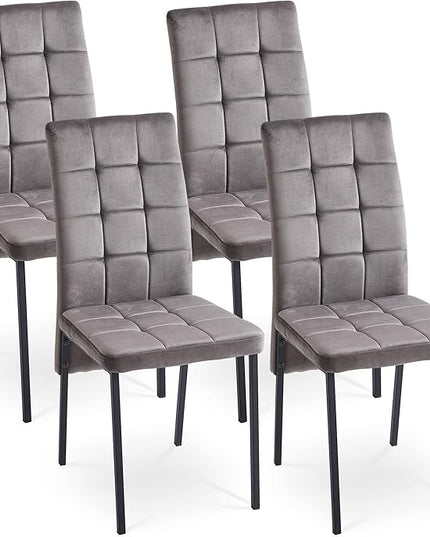 NicBex Haerin-SD-00336-LWJ Dining Chairs, 20.3"x16.1"x36.2", Gray - LeafyLoom