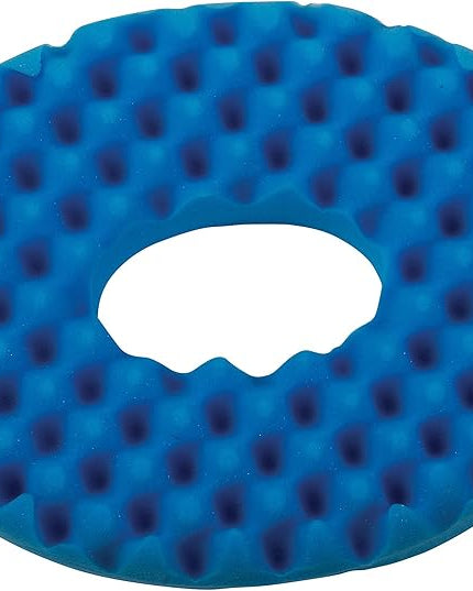 DMI 16-inch Convoluted Molded Foam Ring Donut Pillow Seat Cushion for Hemorrhoids, Back Pain, Tailbone Relief Cushion, Navy - LeafyLoom