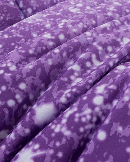 Holawakaka Kids Space Star Glitter Comforter Set Queen Size Girls Ombre Blue & Purple Print Gradient Teens Bedding Set Teens Galaxy Bed Sets (Blue purple, Full) - LeafyLoom