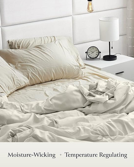 BELADOR Silky Soft Twin XL Sheet Set - Luxury Bed Sheets for Twin XL Size Bed, Secure-Fit Deep Pocket Sheets with Elastic, Breathable Hotel Sheets and Pillowcase Set, Wrinkle Free Oeko-Tex Sheets - LeafyLoom