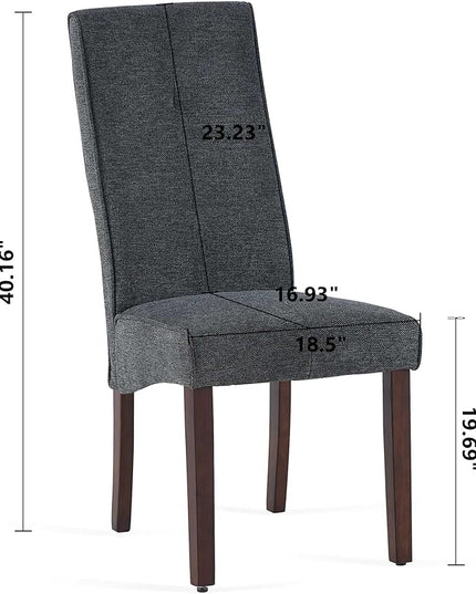 NicBex Haerin-SD-00130-LWJ Dining Chairs, 17"x18.5"x40.2", Dark Gray - LeafyLoom