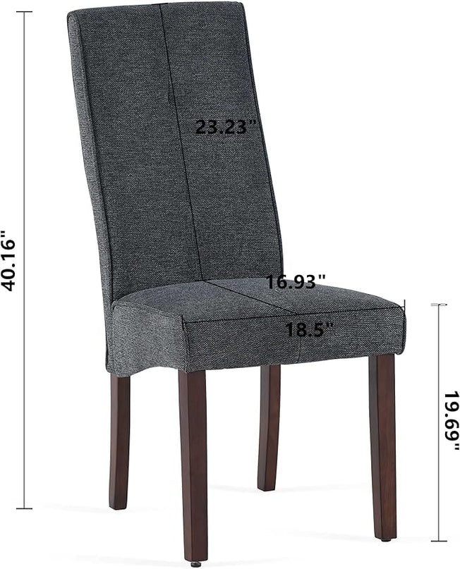 NicBex Haerin-SD-00130-LWJ Dining Chairs, 17"x18.5"x40.2", Dark Gray - LeafyLoom